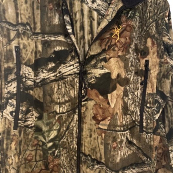 BROWNING WINDSTOPPER CAMO ZIPPER CLOSURE XCHANGE SYSTEM JACKET SE XL/TG - Picture 3 of 11